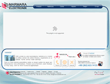 Tablet Screenshot of marmaraelektronik.com